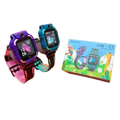 Imagem de Relógio Smartwatch Infantil Kids C5 Verde Gps Ratreio Ligação Filhos Envio Imediato Original Nota Fiscal