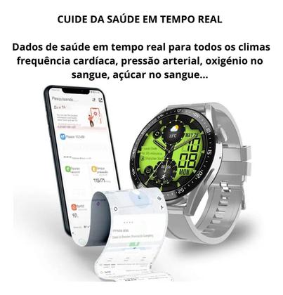 Imagem de Relogio Smartwatch Inteligente Digital HW28 Preto Tela Redonda Full Touch Ultra Hd Envio Imeadito