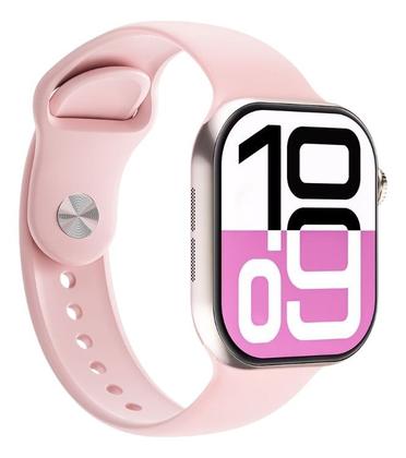 Imagem de Relógio Smartwatch Inteligente Rosa W10 Serie 10 Chatgpt Nfc 2 Pulseira Original Notificações de Redes Sociais Envio Ime