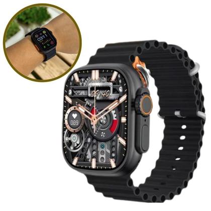 Imagem de Relogio Smartwatch Inteligente Ultra 9 W72 PRO Masculino Feminino Watch Ultra 49mm Lançamento 2024 + Acessórios e Fone 