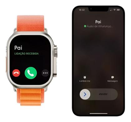 Imagem de Relógio smartwatch K9 Ultra Max com 7 pulseiras capa de proteção A prova D'gua envio Imediato Original com Nota Fiscal