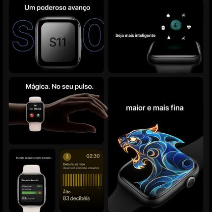 Imagem de Relogio Smartwatch Mini Serie 11 42mm Responde Whatsapp Com Fone sem Fio