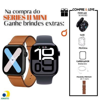 Imagem de Relogio Smartwatch Mini Serie 11 42mm Responde Whatsapp Com Fone sem Fio