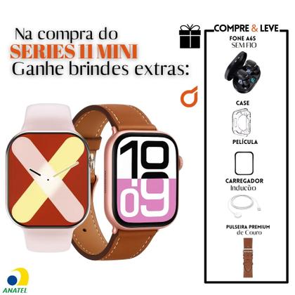 Imagem de Relogio Smartwatch Mini Serie 11 42mm Responde Whatsapp Com Fone sem Fio