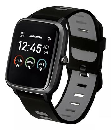 Imagem de Relógio Smartwatch Mormaii Life Molifegaa/8c Gps Black Cor da caixa Preto Cor da pulseira Preto