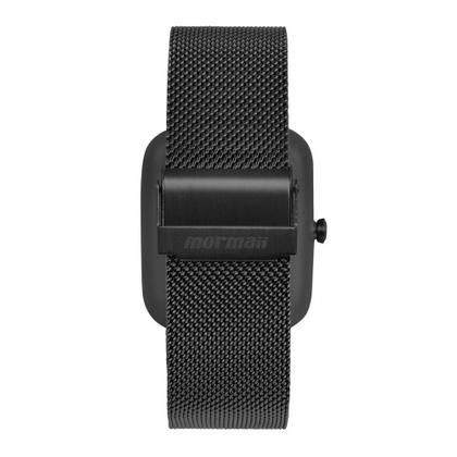 Imagem de Relogio smartwatch mormaii life pulseira de aco preto molifeai/7p