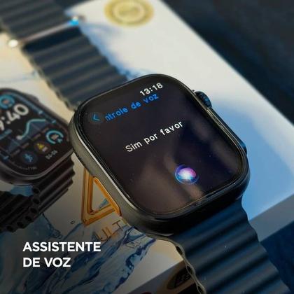 Imagem de Relogio Smartwatch Preto Feminino Ultra 4 Para Samsung Android e IOS