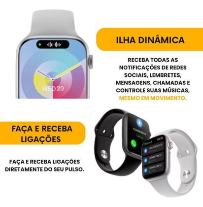 Imagem de Relogio Smartwatch Preto W10 Atualizado Gps Album De Foto Original Troca Foto Faz e Recebe Ligaçações Original Envio Ime