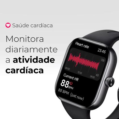 Imagem de Relógio Smartwatch Redmi Watch 5 Xiaomi Com Bateria 24 dias Chamada Bluetooth 5.3 HyperOS 5 ATM Tela de 2.07" Original