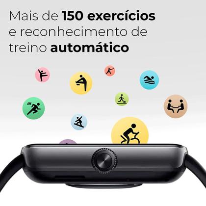 Imagem de Relógio Smartwatch Redmi Watch 5 Xiaomi Com Bateria 24 dias Chamada Bluetooth 5.3 HyperOS 5 ATM Tela de 2.07" Original