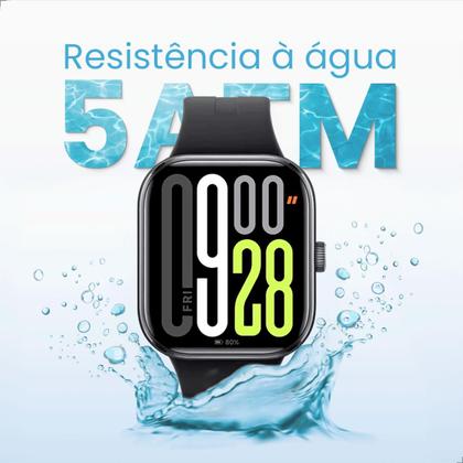 Imagem de Relógio Smartwatch Redmi Watch 5 Xiaomi Com Bateria 24 dias Chamada Bluetooth 5.3 HyperOS 5 ATM Tela de 2.07" Original