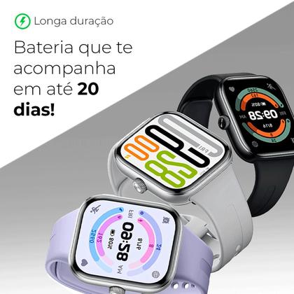 Imagem de Relógio Smartwatch Redmi Watch 5 Xiaomi Com Bateria 24 dias Chamada Bluetooth 5.3 HyperOS 5 ATM Tela de 2.07" Original
