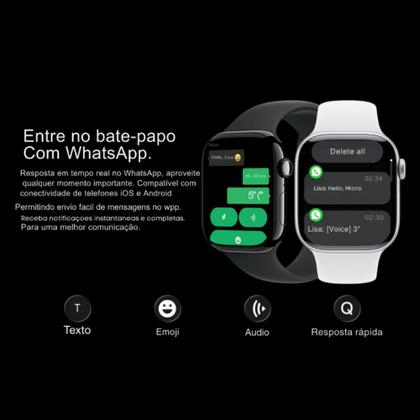 Imagem de Relógio Smartwatch S Série 11 GPS NFC Responde Whatsapp e Fone Sem Fio