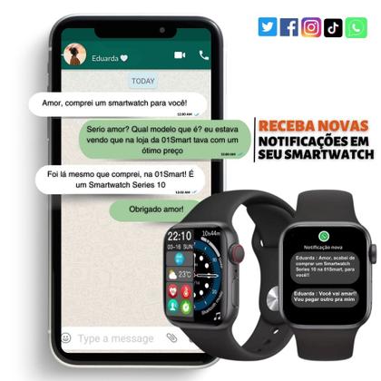 Imagem de Relogio Smartwatch S10 Serie 10 Chatgpt Bluetooth Gps Nfc