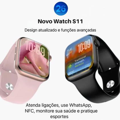 Imagem de Relógio Smartwatch S11 Amoled Series X11 Responde Whatsapp