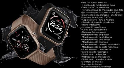 Imagem de Relógio Smartwatch Technos Connect Max Preto Tmaxao/8p