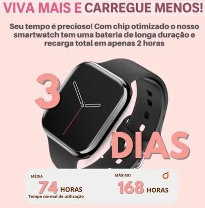 Imagem de Relógio Smartwatch W10 Mini 8 Pulseiras Preto Pro Amoled 2026 Série 11