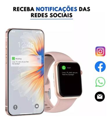 Imagem de Relógio Smartwatch W10 Mini 8 Pulseiras Rosa Serie W11 Chatgpt Lanç 2026