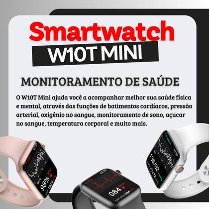 Imagem de Relógio Smartwatch W10T Mini Microwear Série 10 42mm GPS CHAT GPT NFC Lançamento 2025