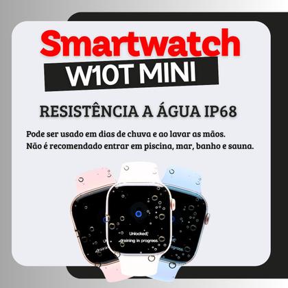 Imagem de Relógio Smartwatch W10T Mini Microwear Série 10 42mm GPS CHAT GPT NFC Lançamento 2025