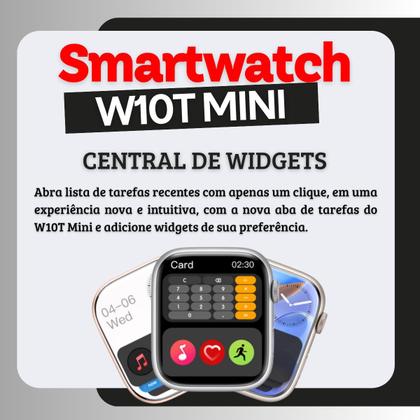 Imagem de Relógio Smartwatch W10T Mini Microwear Série 10 42mm GPS CHAT GPT NFC Lançamento 2025