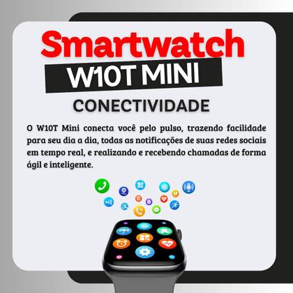 Imagem de Relógio Smartwatch W10T Mini Microwear Série 10 42mm GPS CHAT GPT NFC Lançamento 2025