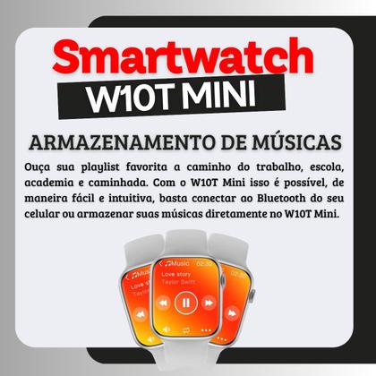 Imagem de Relógio Smartwatch W10T Mini Microwear Série 10 42mm GPS CHAT GPT NFC Lançamento 2025
