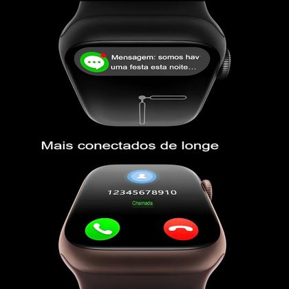 Imagem de Relógio Smartwatch W59 Mini, 41mm, Para Homens e Mulheres, A Prova D'Água e Recebe Notificações