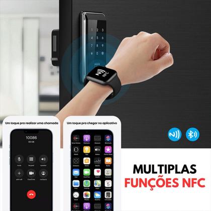 Imagem de Relógio Smartwatch W59 Mini 41mm, Para Homens e Mulheres, Troca Foto de Fundo e Módulos Esportivos