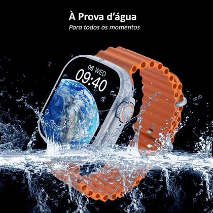 Imagem de Relógio Smartwatch X8 Ultra Laranja Serie 8 Lançamento