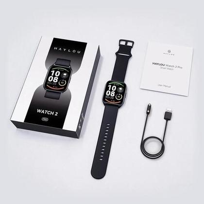 Imagem de Relógio Smartwatch Xiaomi,Haylou Watch 2 Pro A Prova Dagua Modos De Esportes Masculino e Feminino IOS e Android Tem Conectividade com STRAVA