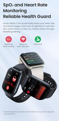 Imagem de Relógio Smartwatch Xiaomi,Haylou Watch 2 Pro A Prova Dagua Modos De Esportes Masculino e Feminino IOS e Android Tem Conectividade com STRAVA