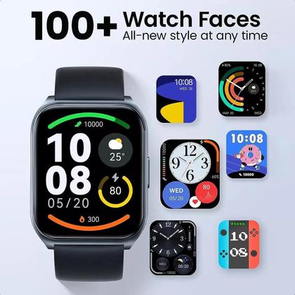 Imagem de Relogio Smartwatch XiaomiMi Haylou Watch 2 Pro A Prova Dagua Modos De Esportes Masculino e Feminino IOS e Android