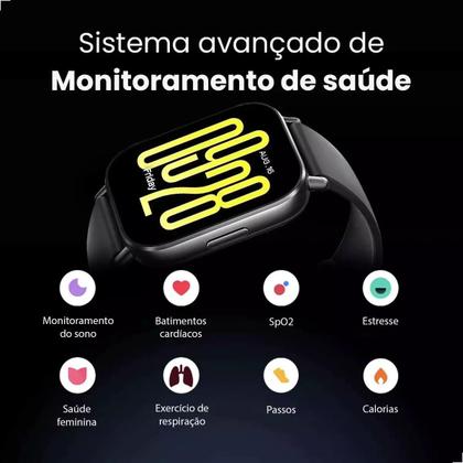 Imagem de Relogio Smartwatch XiaomiMi Watch 5 Active A Prova Dagua Original Com Alexa IA e Conectividade Com Strava