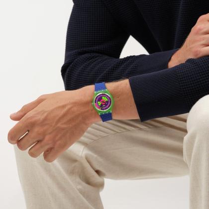 Imagem de Relógio Swatch Neon Skychart 34mm Quartzo Resistente à Água