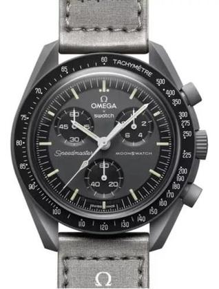 OMEGAxSWATCH MISSION TO MERCURYマーキュリー Relógio Swatch Omega Moonswatch Mission To Mercury - Relógio