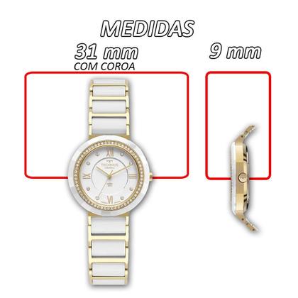 Imagem de Relógio Technos Ceramic Saphire Dourado Feminino 2036Mrp 1B