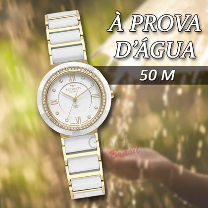 Imagem de Relógio Technos Ceramic Saphire Dourado Feminino 2036Mrp 1B