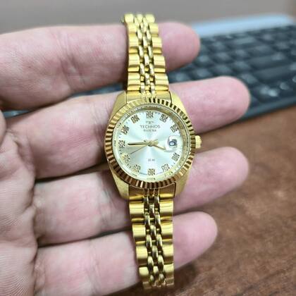 Imagem de Relógio Technos Feminino Analógico Dourado Riviera 2015CEL/1X