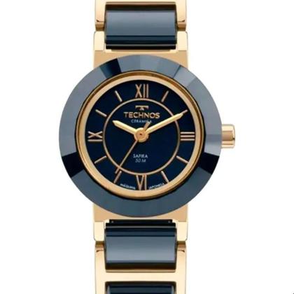 Imagem de Relógio Technos Feminino Ceramic/Saphire Dourado 2035LWF/1A