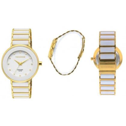 Imagem de Relógio Technos Feminino Ceramic Saphire Elegance Dourado 2035LMM/4B