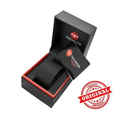 Imagem de Relógio TECHNOS feminino dourado cerâmica strass 2115KRS/4P