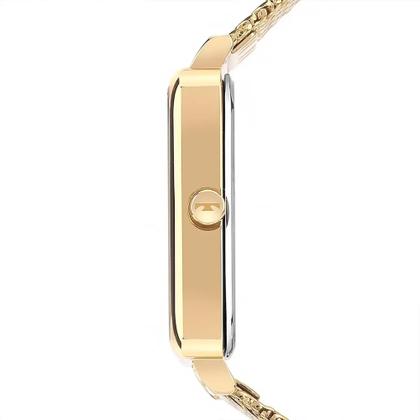 Imagem de Relógio Technos Feminino Elegance Retangular Mini 2 Pulseira Voltas Dourado GL32AP/1P