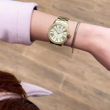 Imagem de Relógio Technos Feminino St.moritz Elegance Dourado com Cristais 2035MYV/1X