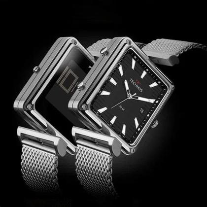 Imagem de Relógio Technos Masculino Anadigi Curvas Prata 1S13CW/1P