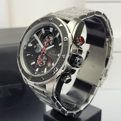 Imagem de Relógio Technos Masculino Analógico Performance TS Carbon Prata JS15FR/1P