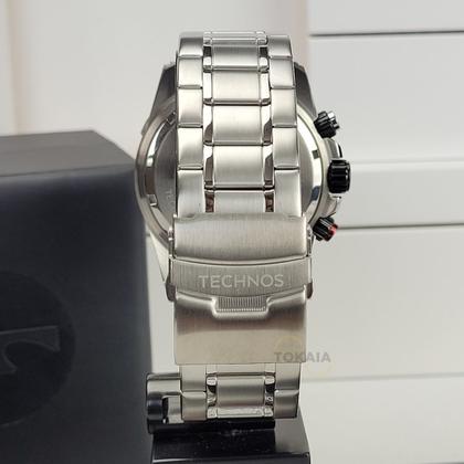 Imagem de Relógio Technos Masculino Analógico Performance TS Carbon Quartz Redondo Robusto Cronógrafo Prova Dágua 10 ATM Casual Prata JS15FR/1P