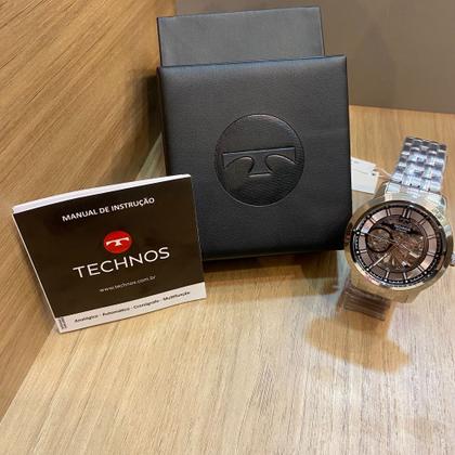 Imagem de Relógio Technos Masculino Automatico Prata G3265AG/1K