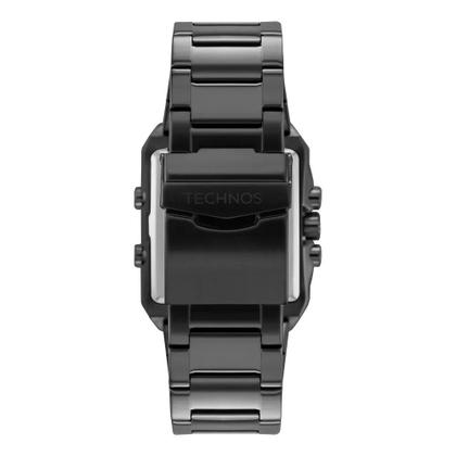 Imagem de Relógio Technos Masculino Digitech Preto Bj3758ac1a Retangular Analógico Digital