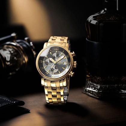 Imagem de Relógio Technos Masculino Grandtech Dourado - JS15ENA/1P